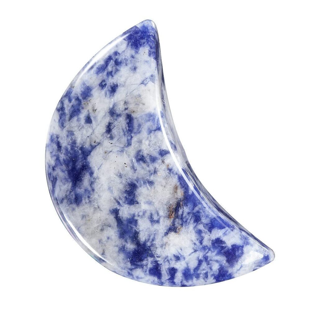 5787 6Pcs Crescent Moon Healing Crystal Stones for DIY Jewelry Making/Home